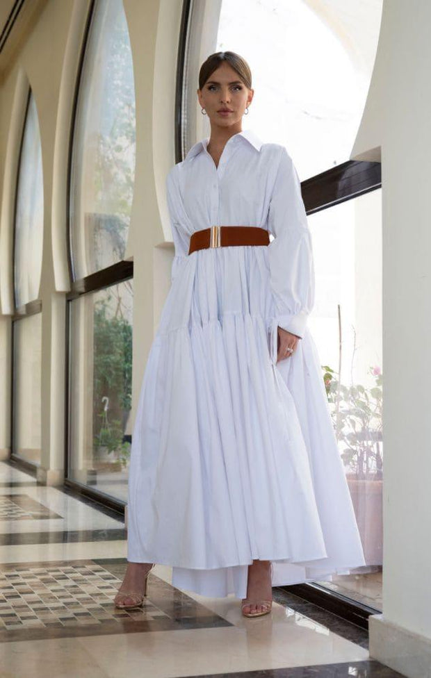 Yvonne maxi dress - white