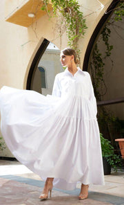 Yvonne maxi dress - white