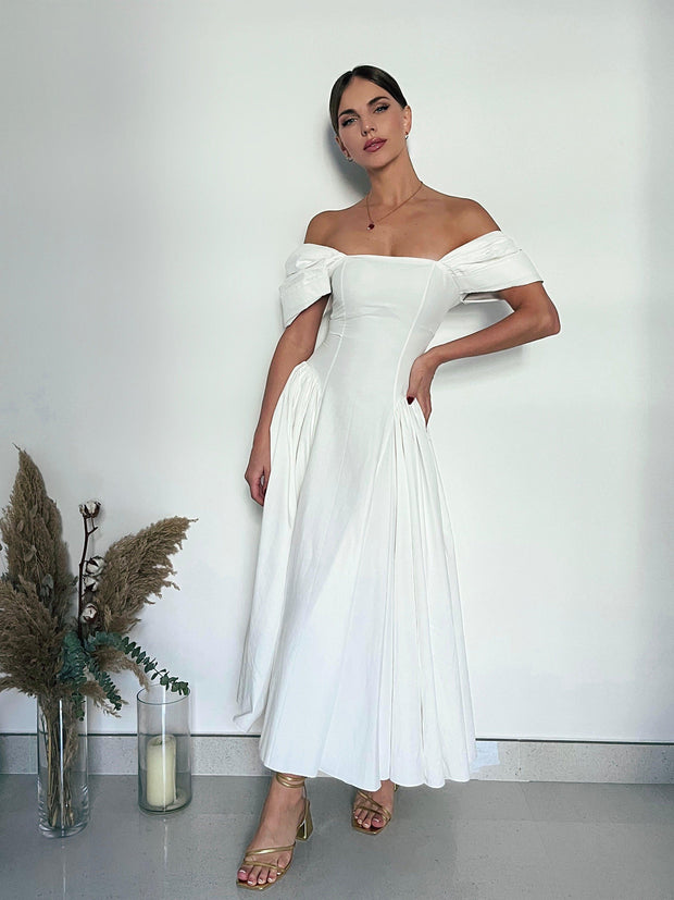 Dream Dress- White - FAYE by Fashionist 