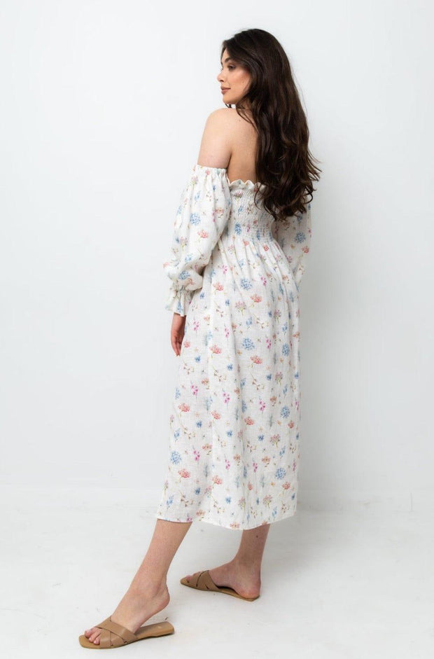 NESSA FLORAL MIDI DRESS - Fashionist