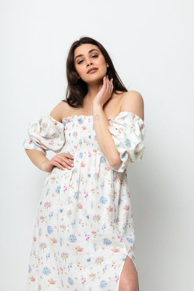 NESSA FLORAL MIDI DRESS - Fashionist